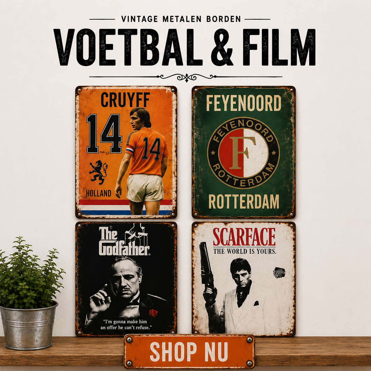 Voetbal & Film wandborden