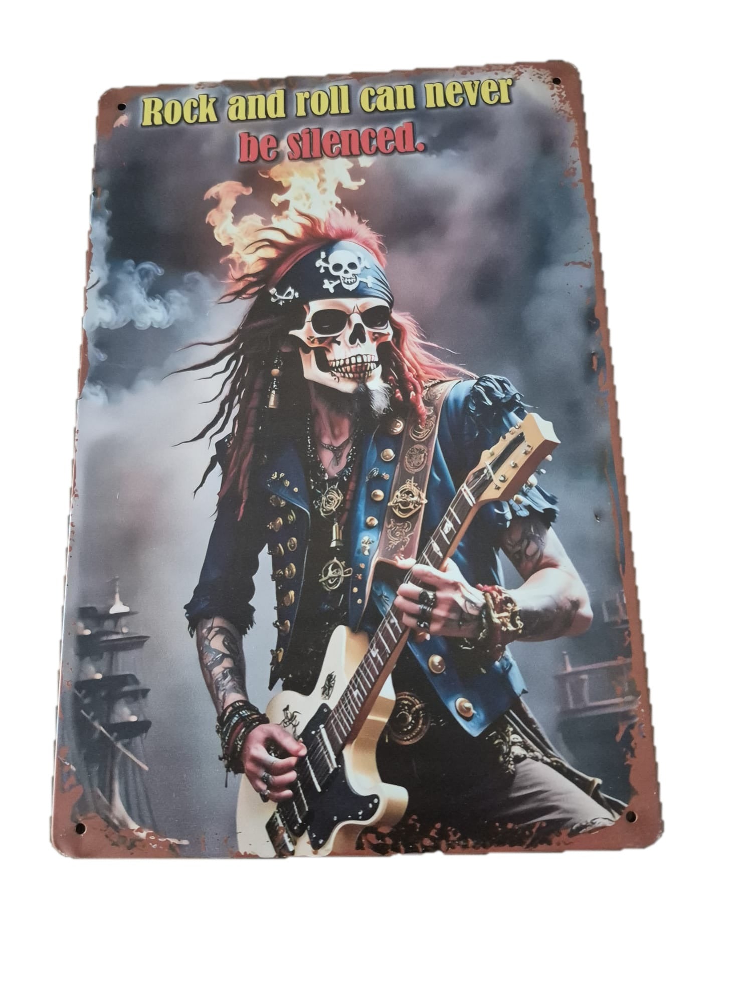 Rock And Roll Skull Gitarist